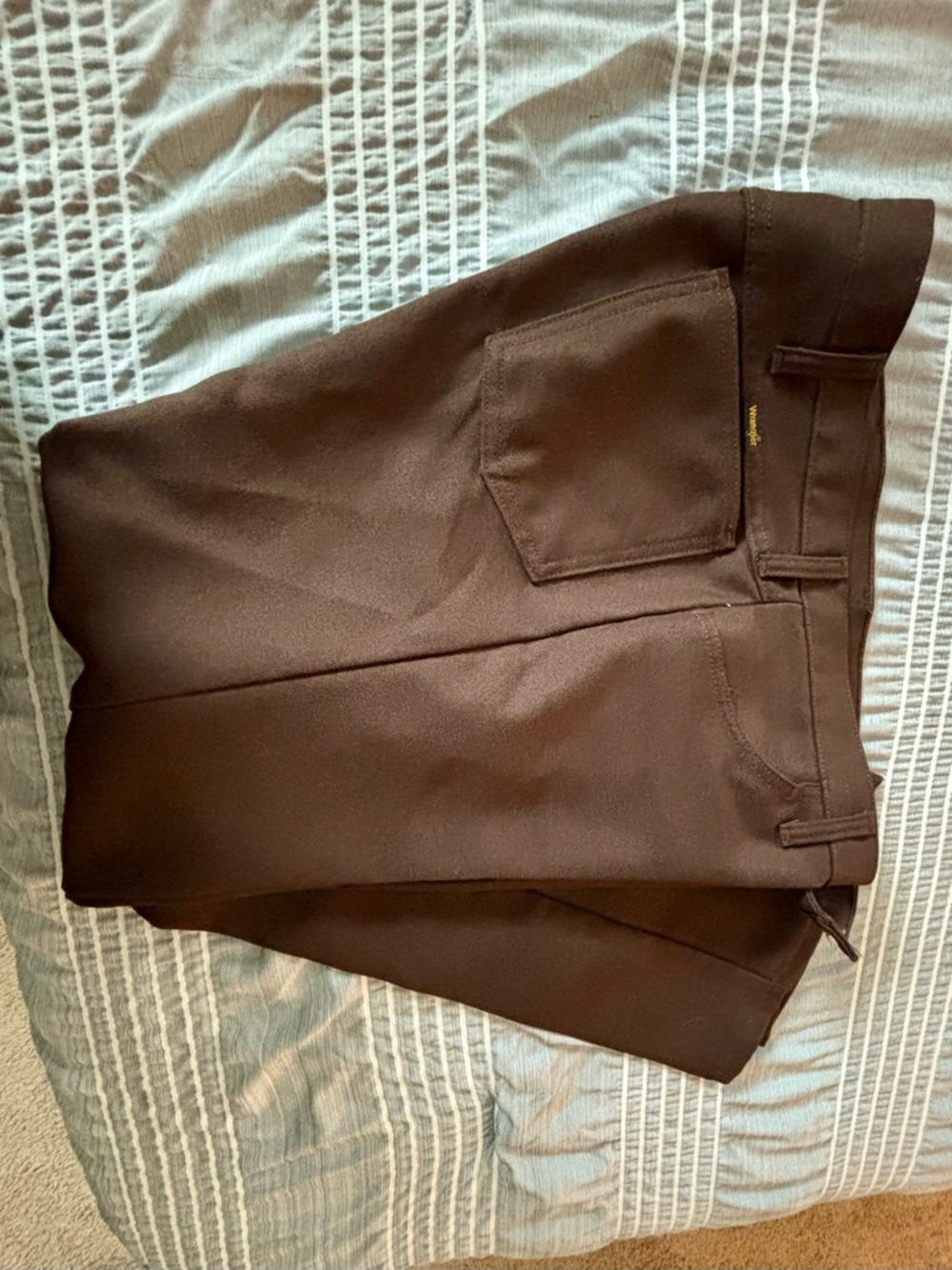 Wrangler Brown wrancher western zip up pants
